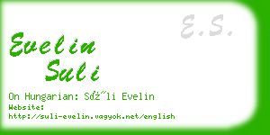 evelin suli business card